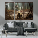 Jesus Running After a Lost Lamb Canvas Wall Art Print by MyGreatCanvas | Canvas Wall Art Prints | Photo Prints & Wall Decor