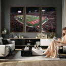 Houston Cougars Football Team Print - Houston TDECU Stadium