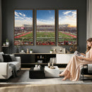 Framed Houston Cougars Football Team Print - Houston TDECU