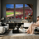 Wisconsin Badgers Football Team Print - Madison Camp Randall