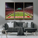Wisconsin Badgers Football Team Print Canvas- Madison Camp
