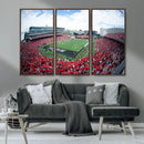 Cincinnati Bearcats Football Team Print - Nippert Stadium Wall Art Canvas Print