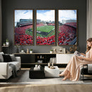 Cincinnati Bearcats Football Team Print - Nippert Stadium Wall Art Canvas Print
