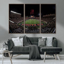 Framed Texas Tech Red Raiders Stadium Canvas, Texas Tech Red