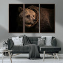 Wild Grizzly 399 Bear Canvas Wall Art Print, Bear Animal by MyGreatCanvas | Canvas Wall Art Prints | Photo Prints & Wall Decor