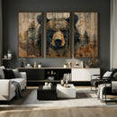 Abstract 399 Bear Wall Art | Rustic Cabin Wall Decor with by MyGreatCanvas | Canvas Wall Art Prints | Photo Prints & Wall Decor