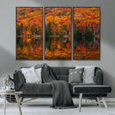 Fall Foliage Wall Art - Autumn Reflection Canvas Print, by MyGreatCanvas | Canvas Wall Art Prints | Photo Prints & Wall Decor