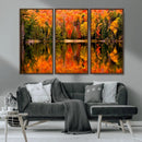 Forest Reflection Art | Autumn Forest Reflection Wall Art | by MyGreatCanvas | Canvas Wall Art Prints | Photo Prints & Wall Decor