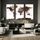World Map Canvas Print – Detailed Map of the World Wall Art by MyGreatCanvas | Canvas Wall Art Prints | Photo Prints & Wall Decor