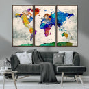 World Map Canvas Print – Framed Travel Map Wall Art for by MyGreatCanvas | Canvas Wall Art Prints | Photo Prints & Wall Decor