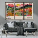 Old Barn Wall Art Canvas Print – Framed Rustic Moody Farm
