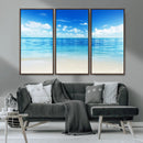 Beach Scene Canvas Wall Art Print – Tranquil Ocean Horizon by MyGreatCanvas | Canvas Wall Art Prints | Photo Prints & Wall Decor