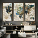 Framed Vintage World Map Wall Art – Abstract Map Canvas by MyGreatCanvas | Canvas Wall Art Prints | Photo Prints & Wall Decor