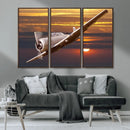 Old War Plane Wall Art Canvas Print by MyGreatCanvas | Canvas Wall Art Prints | Photo Prints & Wall Decor