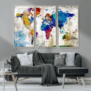 World Map Canvas Print – Framed Travel Map Wall Art for by MyGreatCanvas | Canvas Wall Art Prints | Photo Prints & Wall Decor