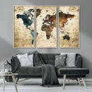 World Map Canvas Print – Detailed Map of the World Wall Art by MyGreatCanvas | Canvas Wall Art Prints | Photo Prints & Wall Decor