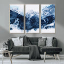 Abstract Blue Mountain Canvas Wall Art – Modern Triptych by MyGreatCanvas | Canvas Wall Art Prints | Photo Prints & Wall Decor