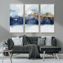 Abstract Mountain Range Art Canvas Print | 3 Panel by MyGreatCanvas | Canvas Wall Art Prints | Photo Prints & Wall Decor