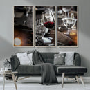 Red Wine and Glass Canvas Print by MyGreatCanvas | Canvas Wall Art Prints | Photo Prints & Wall Decor