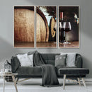 Wine and Barrel Wall Art Canvas Print by MyGreatCanvas | Canvas Wall Art Prints | Photo Prints & Wall Decor