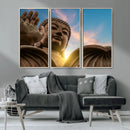 Buddha Statue and Daylight Wall Art, Buddha Statue Wall Art by MyGreatCanvas | Canvas Wall Art Prints | Photo Prints & Wall Decor