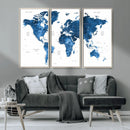 World Map Canvas Print – Framed Detailed Map of the World by MyGreatCanvas | Canvas Wall Art Prints | Photo Prints & Wall Decor