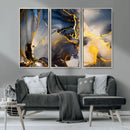 Large Abstract Wall Art Print - Gold and Blue Abstract by MyGreatCanvas | Canvas Wall Art Prints | Photo Prints & Wall Decor
