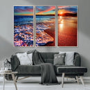 Colorful Coastal Sunset on the Beach Canvas Print, Ocean