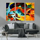 Human Love Figures Abstract Wall Art Canvas Print