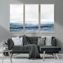 Blue Ocean Abstract Artwork Wall Art Canvas Print