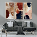 Boho Wall Art Canvas Print Set Mid-Century Prints Bohemian by MyGreatCanvas | Canvas Wall Art Prints | Photo Prints & Wall Decor