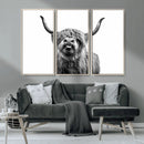 Fanny Scottish Highland Cow Cattle Art Print Farmhouse Wall by MyGreatCanvas | Canvas Wall Art Prints | Photo Prints & Wall Decor