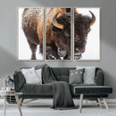 Bison Wall Art Canvas Print For Farmhouse, Wild Animal Wall by MyGreatCanvas | Canvas Wall Art Prints | Photo Prints & Wall Decor