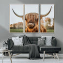Highland Cow Animal Scottish Cattle Art Print Farmhouse Wall