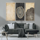 Tree Rings Canvas Wall Art Print – Minimalist Natural