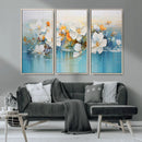 Abstract Flower Wall Art Canvas Print