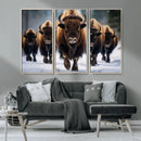 Buffalo Wall Art Canvas Print, American Bison Herd Wall Art by MyGreatCanvas | Canvas Wall Art Prints | Photo Prints & Wall Decor