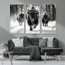 Buffalo Wall Art Canvas Print, Bison Family Wall Art Canvas by MyGreatCanvas | Canvas Wall Art Prints | Photo Prints & Wall Decor