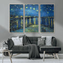 Vincent van Gogh Starry Night over the Rhone Abstract Wall