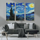Vincent Van Gogh The Starry Night Abstract Wall Art Canvas
