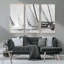 Yacht Sailboat Regatta Canvas Wall Art Canvas Print