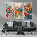 Abstract Butterfly Wall Art Canvas Print