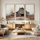 Farmhouse Rustic Barn Wall Art Canvas Print – Framed and