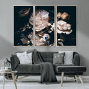 Pink Peonies Flowers Large Canvas Art Print