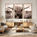 Scottish Cow Longhorn Wall Art Canvas Print