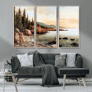 Serene Coastal View of Acadia National Park Wall Art -