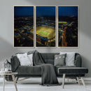 Michigan Stadium Night Game Wall Art – Sports Arena Aerial by MyGreatCanvas | Canvas Wall Art Prints | Photo Prints & Wall Decor