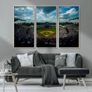 3-Panel Kauffman Stadium Wall Art Print | Large Kansas City