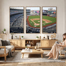 New York Yankees Baseball Team Print - Yankee Stadium Wall