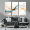 Decorative Turquoise Abstract Wave Wall Art Canvas Print by MyGreatCanvas | Canvas Wall Art Prints | Photo Prints & Wall Decor